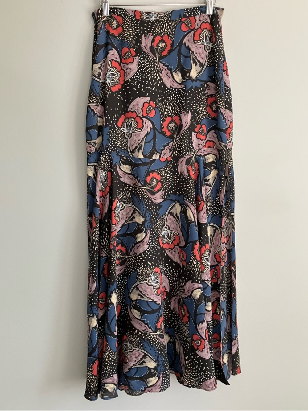 FREE PEOPLE Colorful Floral Maxi Skirt Size 2 (Like a 6) - Picture 5 of 13